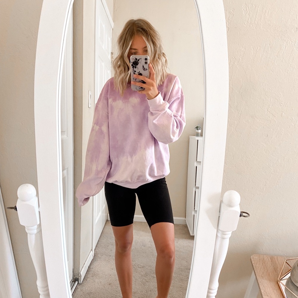 Purple tie dye hoodie